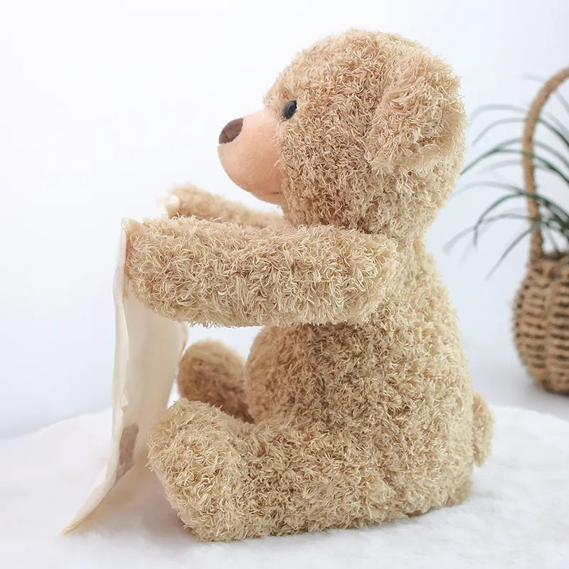 Talking Plush Hide-and-Seek Toy for Kids – Bear | Interactive Sound + Surprise Egg | Fun & Educational Gift