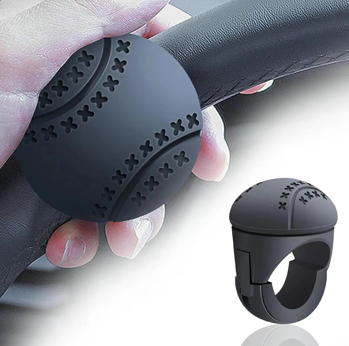 360° Steering Wheel Spinner Knob – Easy One-Hand Control | Non-Slip Silicone Grip