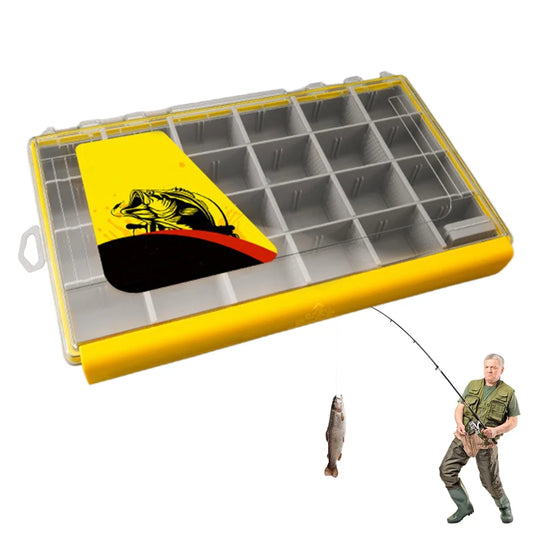 Fishing Tackle Box – Lightweight Adjustable Storage Case | Saltwater & Freshwater Fishing | Waterproof & Durable