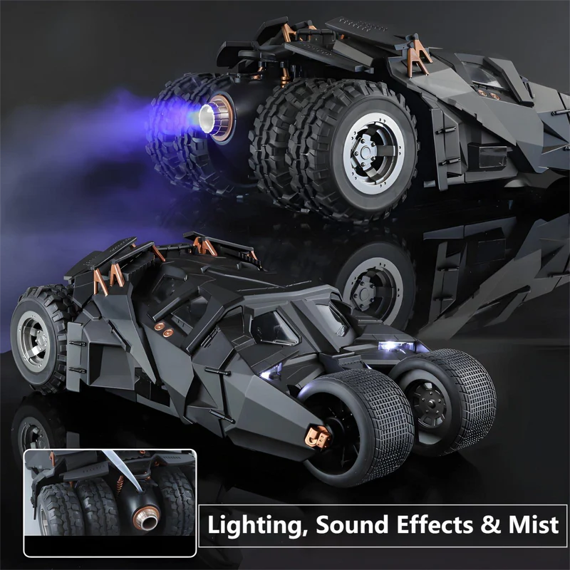 1:18 Scale Batmobile Tumbler Alloy Car Model – Dark Knight Trilogy Wobble Vehicle