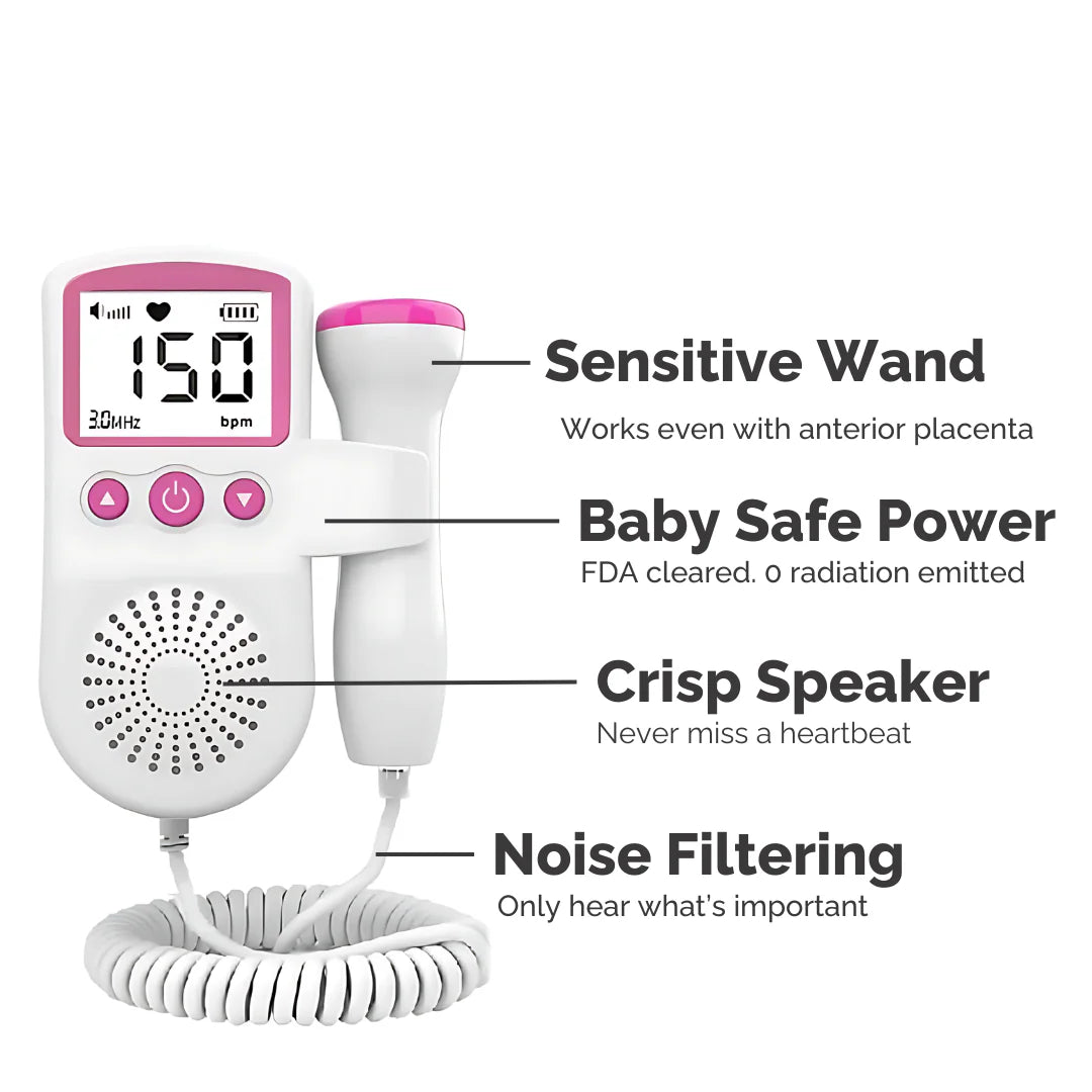Fetal Doppler Monitor – Listen to Your Baby’s Heartbeat Anytime