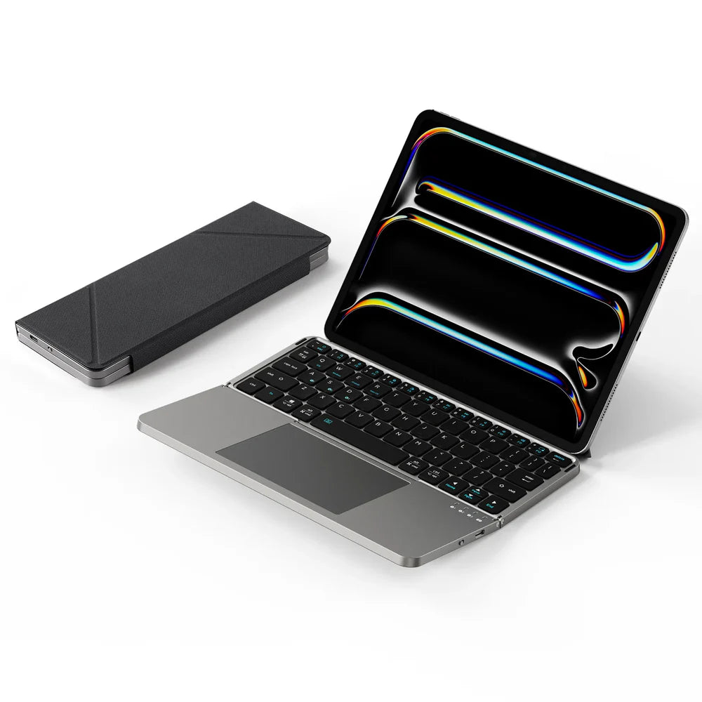New Foldable Ultra-Thin Bluetooth Keyboard – Compatible with Apple, Android, Smartphones & Tablets