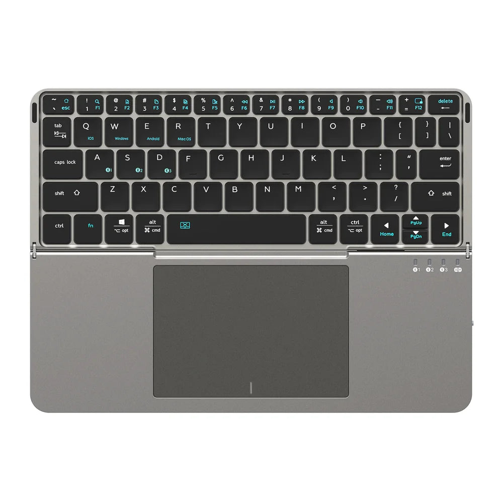 New Foldable Ultra-Thin Bluetooth Keyboard – Compatible with Apple, Android, Smartphones & Tablets