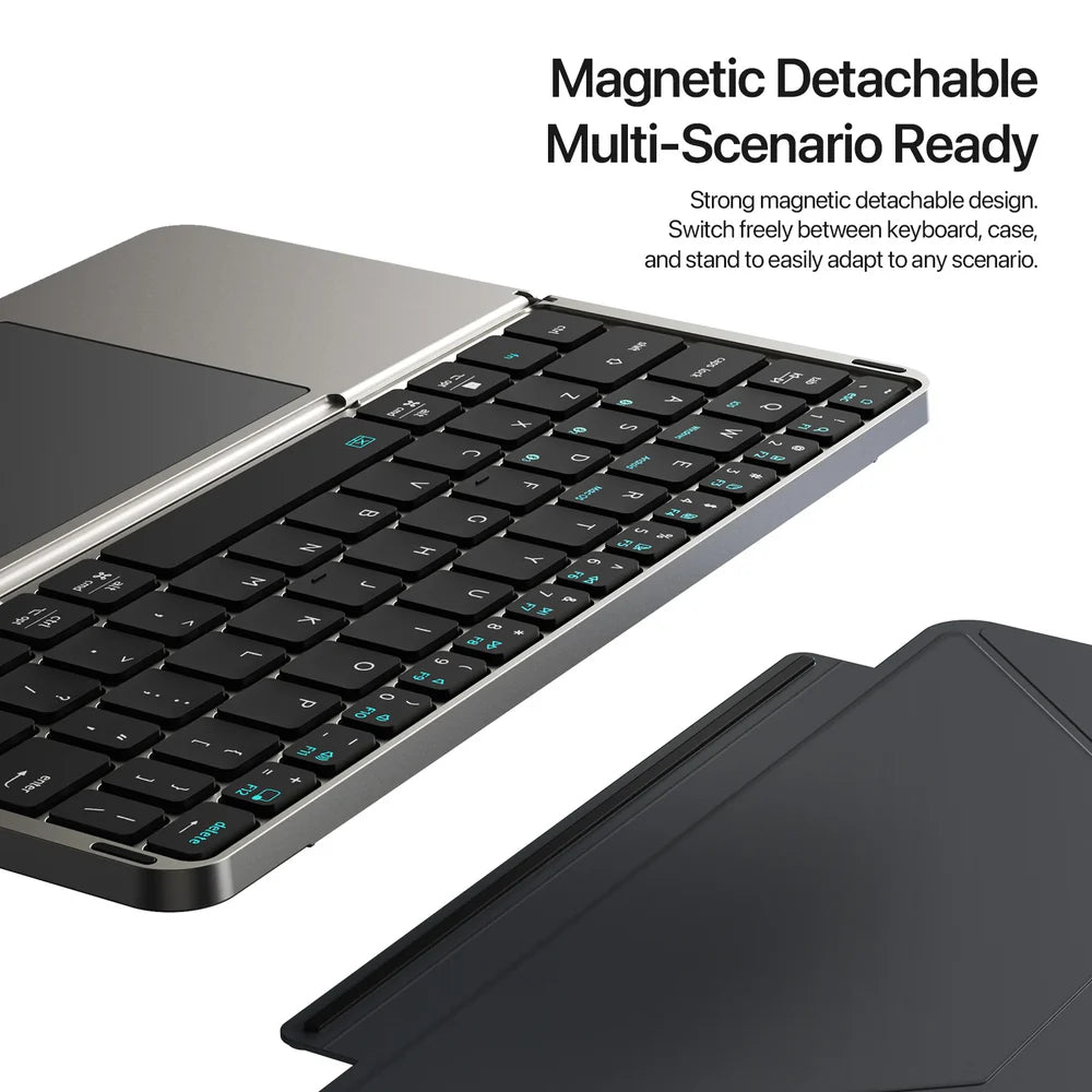 New Foldable Ultra-Thin Bluetooth Keyboard – Compatible with Apple, Android, Smartphones & Tablets