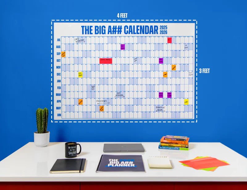 Dry-Erase Large Wall Calendar – Your Essential Big Planner | Stay Organized and Achieve Your Goals