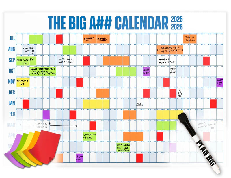 Dry-Erase Large Wall Calendar – Your Essential Big Planner | Stay Organized and Achieve Your Goals