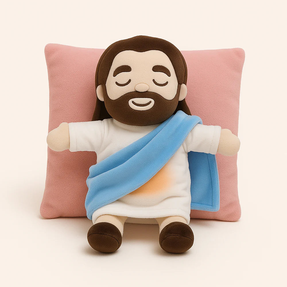 Breathing Jesus Plush Toy – Comfort & Faith Companion | Soothing Rhythmic Breathing
