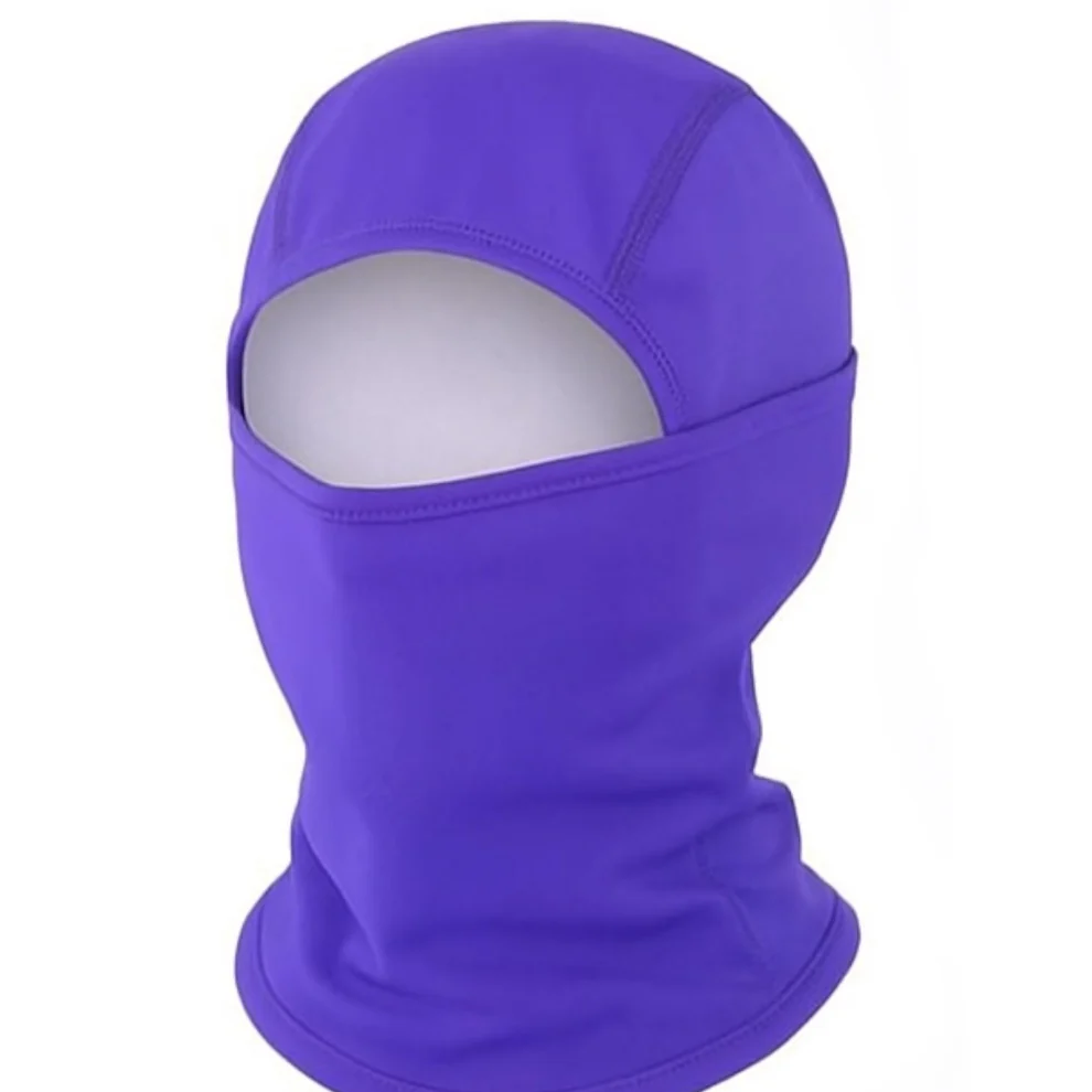 Purple to Pink Gradient Balaclava Hat – Versatile Cold Weather Protection