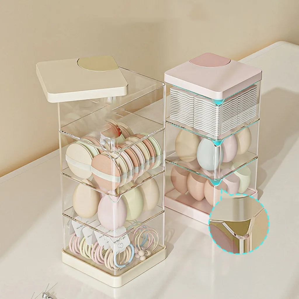 Rotating Desktop Storage Box – Durable 360° Organizer for Office, Home & Dorm