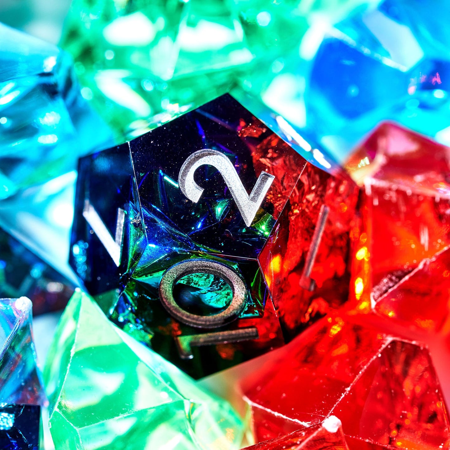 7-Piece Polyhedral Dice Set – Sharp Edge Resin RPG Dice for DnD & Tabletop Games