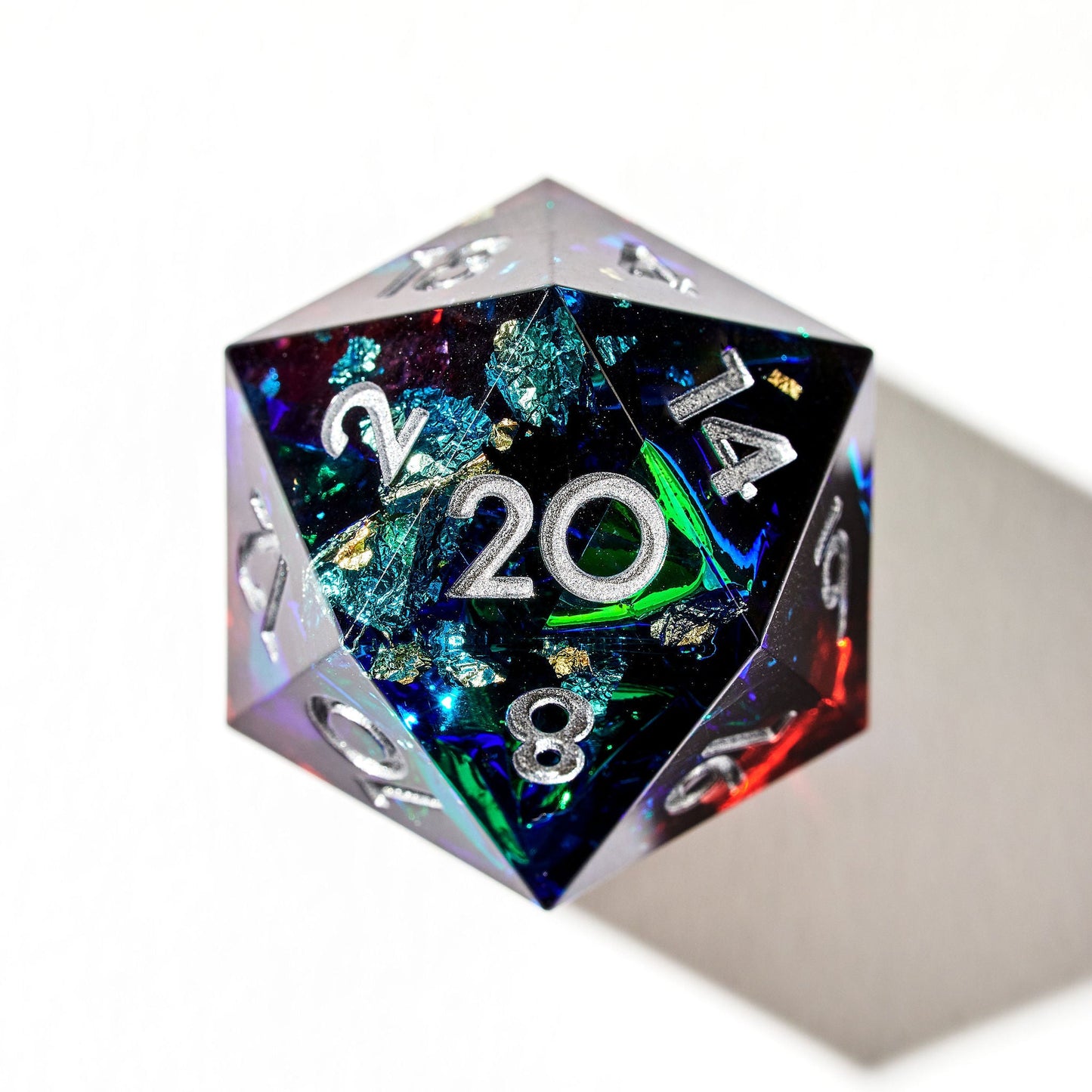 7-Piece Polyhedral Dice Set – Sharp Edge Resin RPG Dice for DnD & Tabletop Games