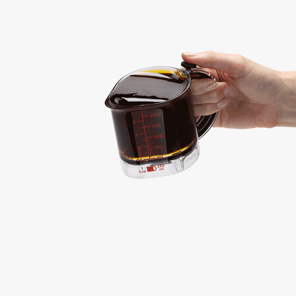 4-in-1 Adjustable Measuring Cup with Built-in Scraper