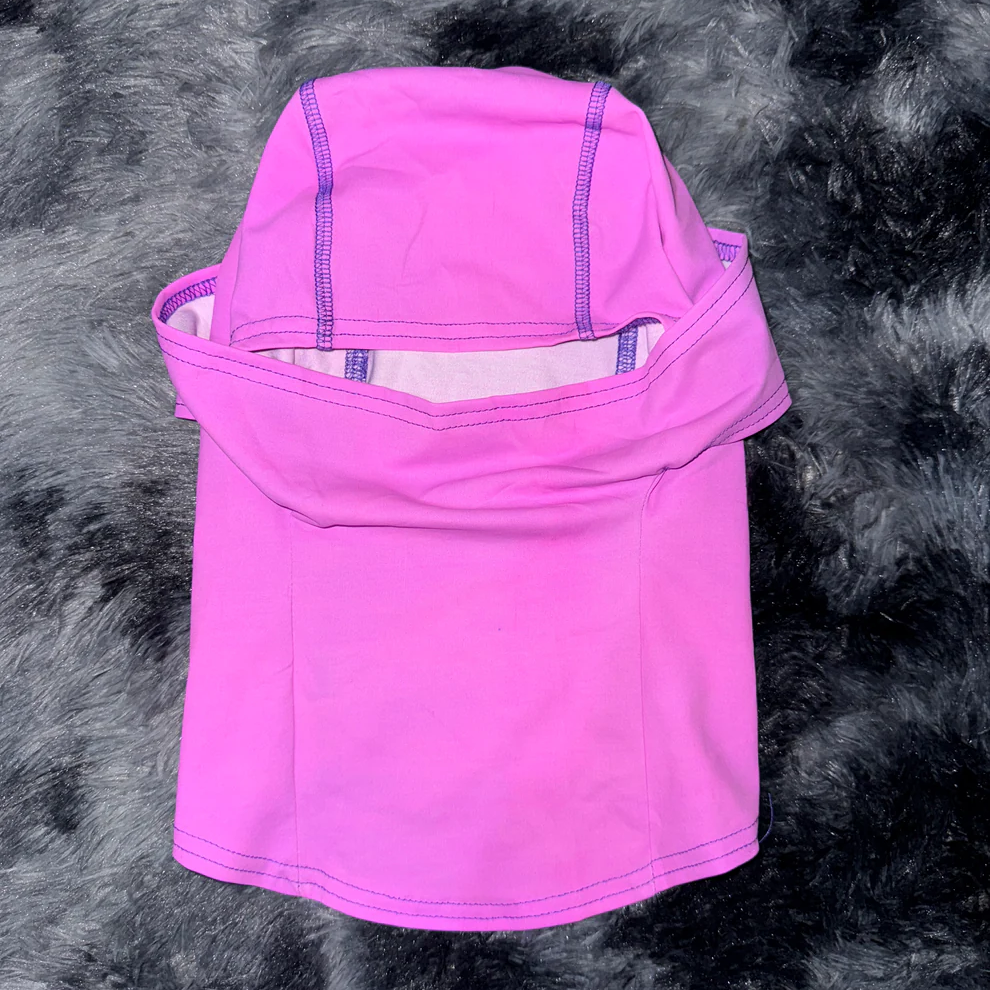 Purple to Pink Gradient Balaclava Hat – Versatile Cold Weather Protection