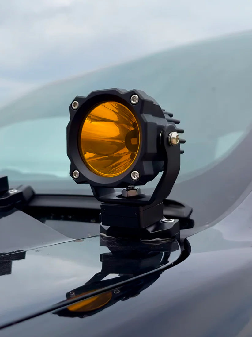 Universal Amber LED Light – 30W Waterproof Spot Beam | 3000K Amber Lens