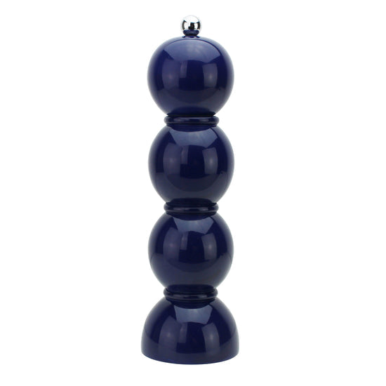 Chambray Blue Lacquer Salt or Pepper Grinder – Elegant and Functional Table Accessory