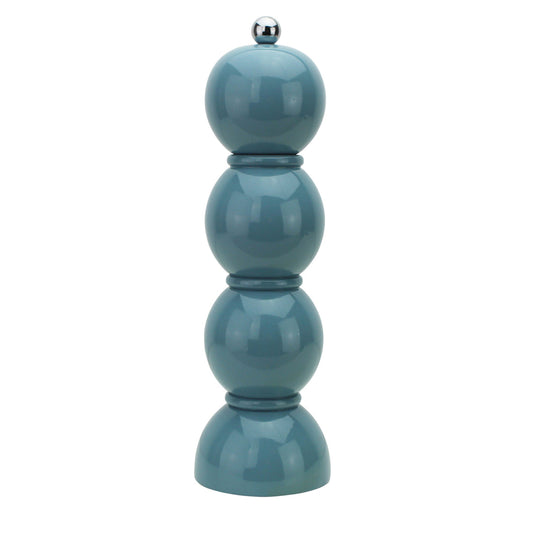 Chambray Blue Lacquer Salt or Pepper Grinder – Elegant and Functional Table Accessory