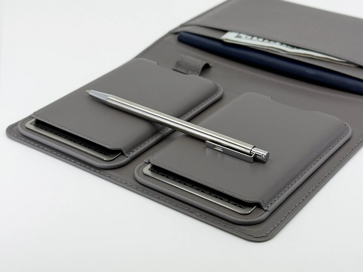 Travel Passport Journal with Dual-Fold Pen & 2 Magnetic Clips