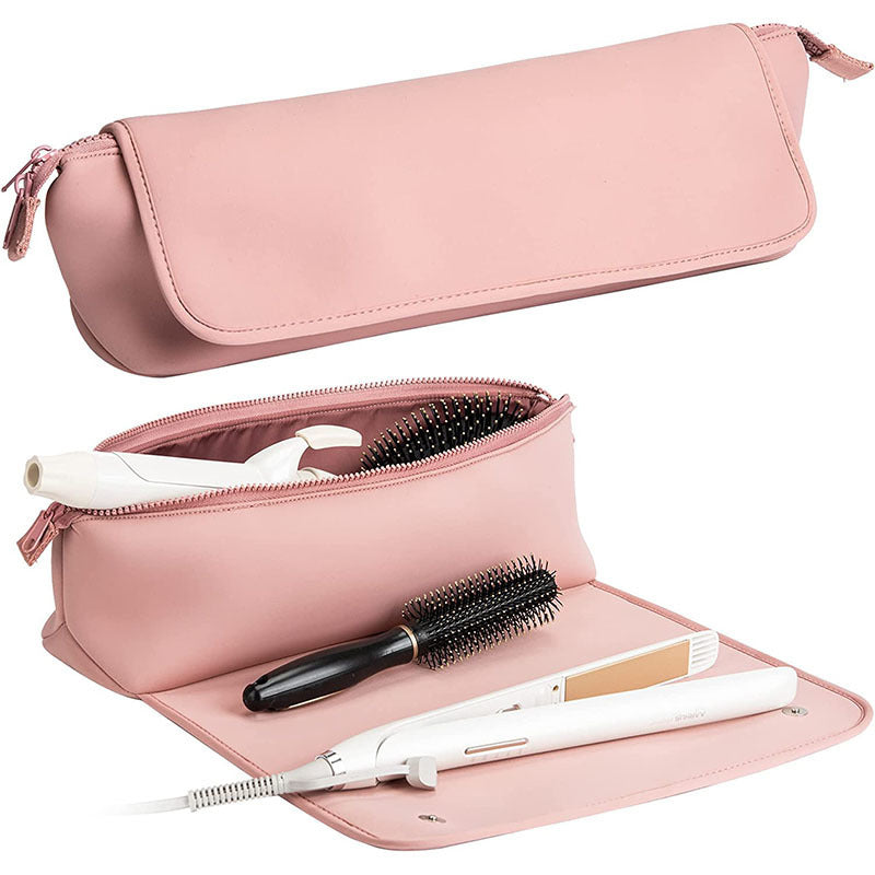 2-in-1 Hair Tool Travel Bag with Heat-Resistant Mat – Portable Storage for Straighteners, Flat Irons