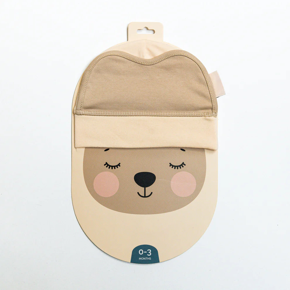 Baby Sleep Hat with Built-in Eye Mask – Soft Infant Cap for Napping & Relaxation