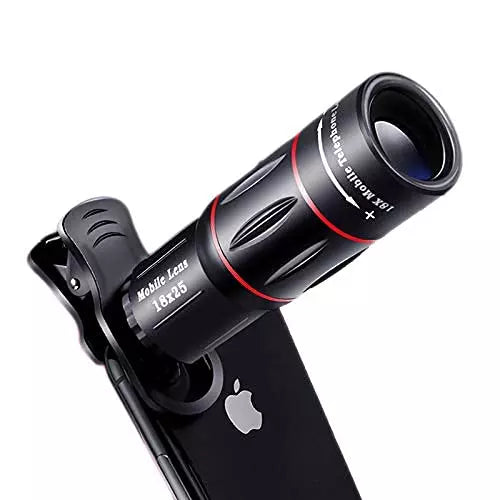 Smartphone Telephoto Lens with Tripod – 18x Zoom Long-Range Photography Kit for Stable Shots