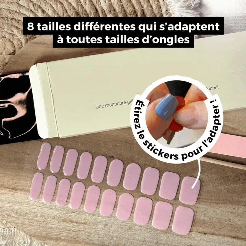 UV Nail Wraps Kit Easy Gel Polish Strips | Safe & Vegan