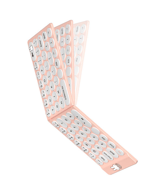 Wireless Keyboard – Pink | Stylish & Portable Office Keyboard