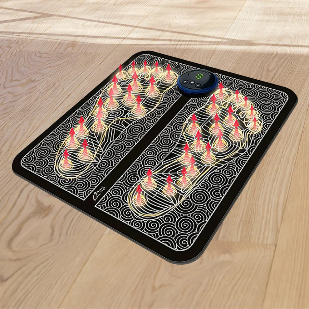 Foot Massage Mat – Pulse Smart Massage Pad | Home Foot Therapy Machine with Remote Control