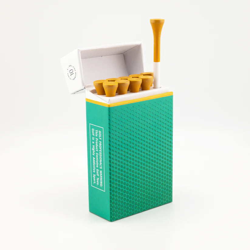 Reusable Golf Tee Holder Set – Durable & Portable with Magnetic Lid and Plastic Tees