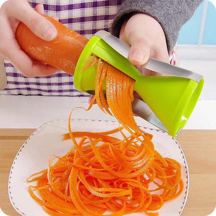 Vegetable Slicer – Stainless Steel Spiral Cutter for Zoodles and Veggie Noodles