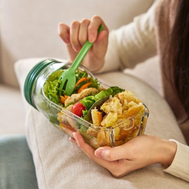 Salad Jar – Portable Leak-Proof Layered Container