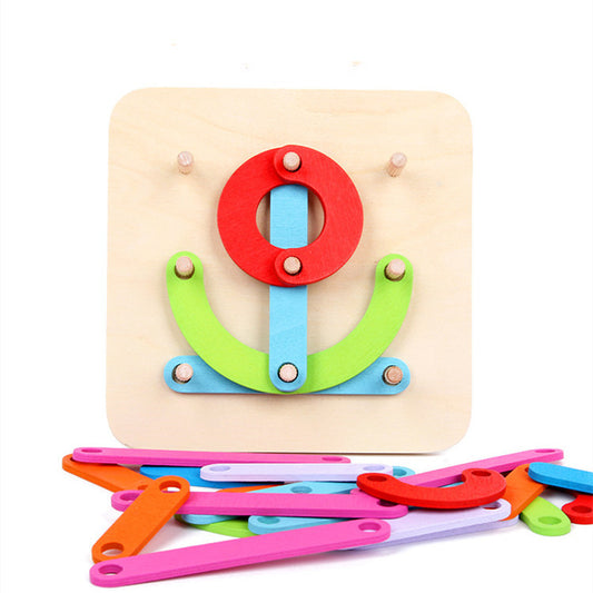 Wooden Alphabet & Number Sorting Puzzle – Educational Stacking Blocks for Kids