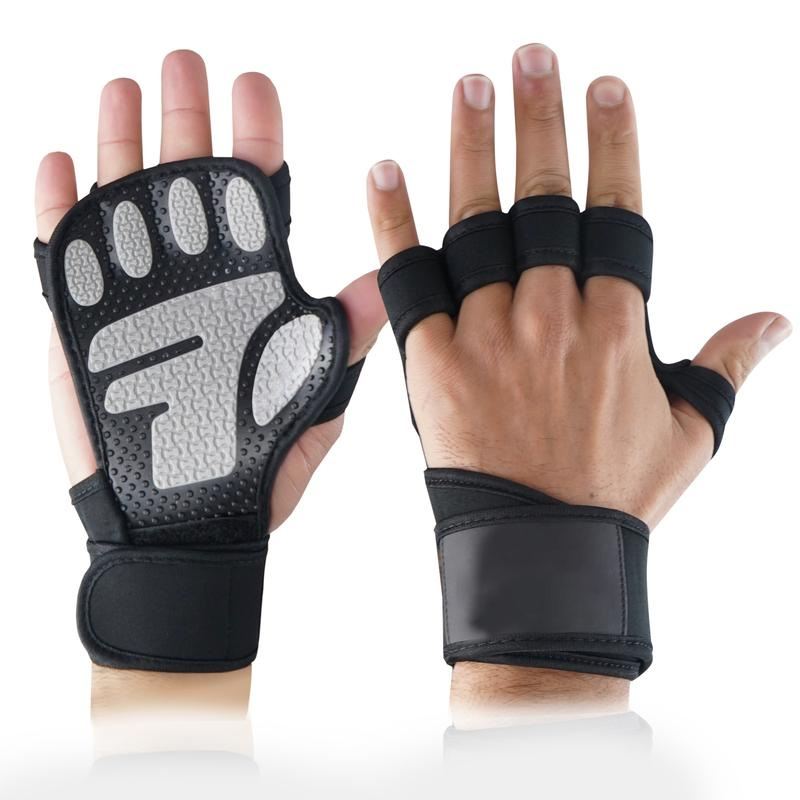Weightlifting Gloves with Wrist Wraps – Full Palm Protection & Superior Grip