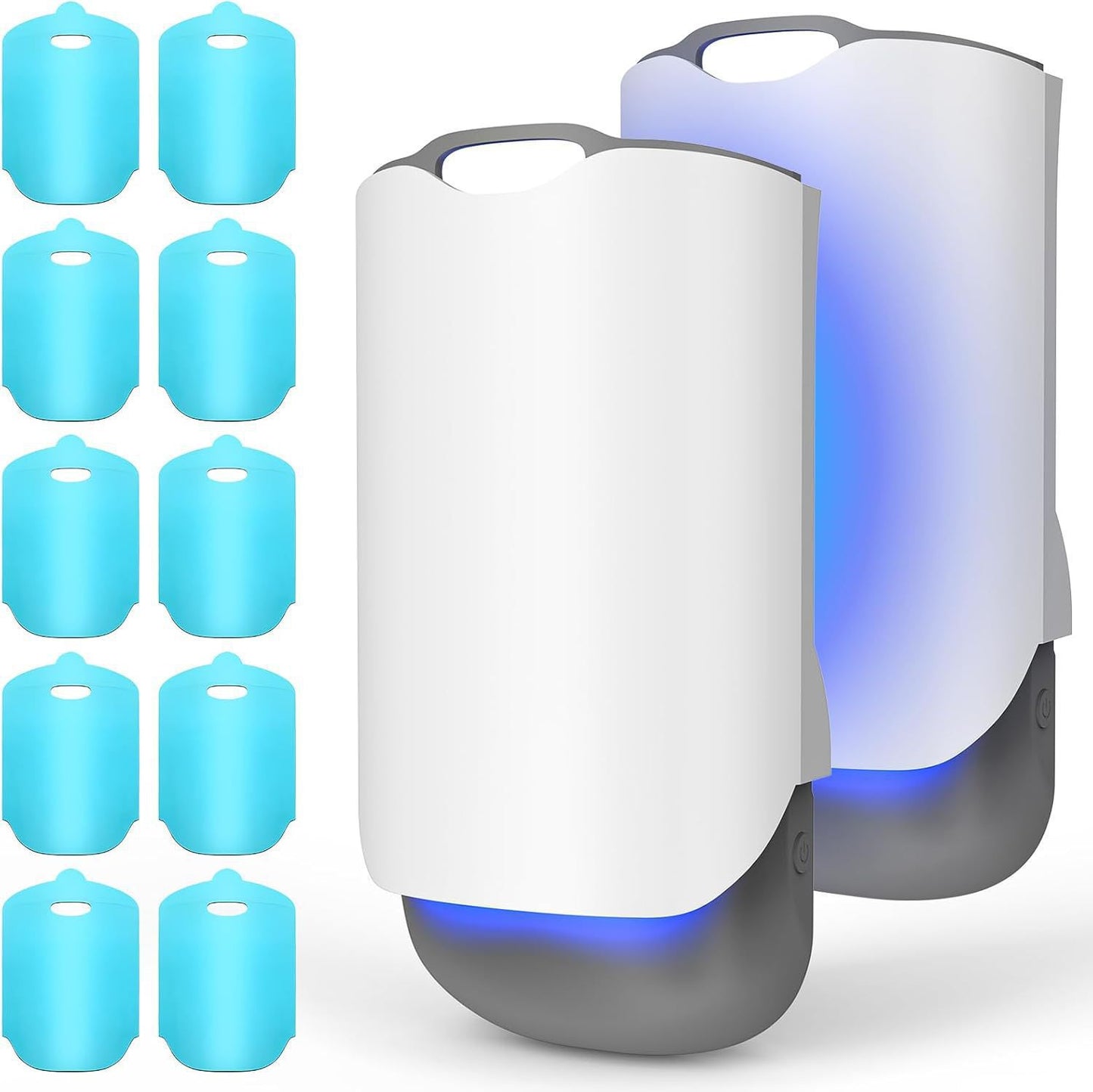 2 Fly Traps with 4 Refills – Plug-In Indoor Insect Catcher