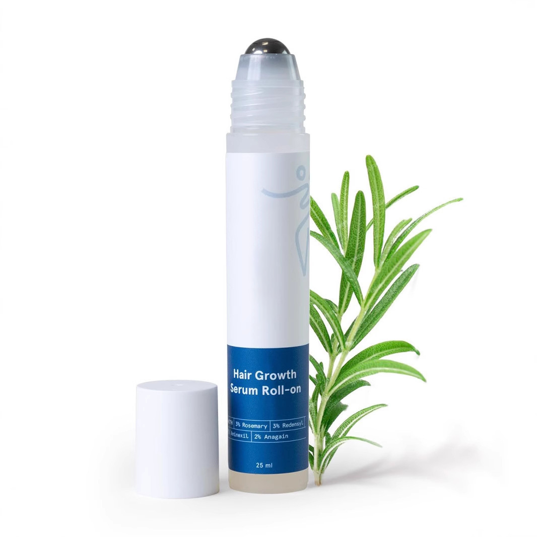 Rosemary Hair Growth Serum Roll On – DHT-Blocking Scalp Treatment with Redensyl & Anagain