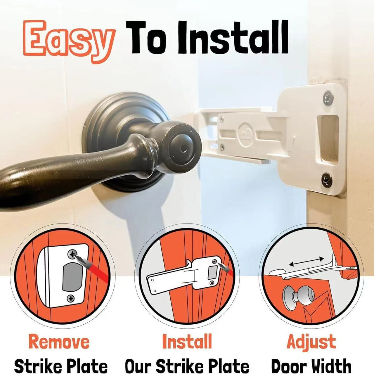 Dog & Cat Door Prop, White – Keeps Dogs Out While Letting Cats In