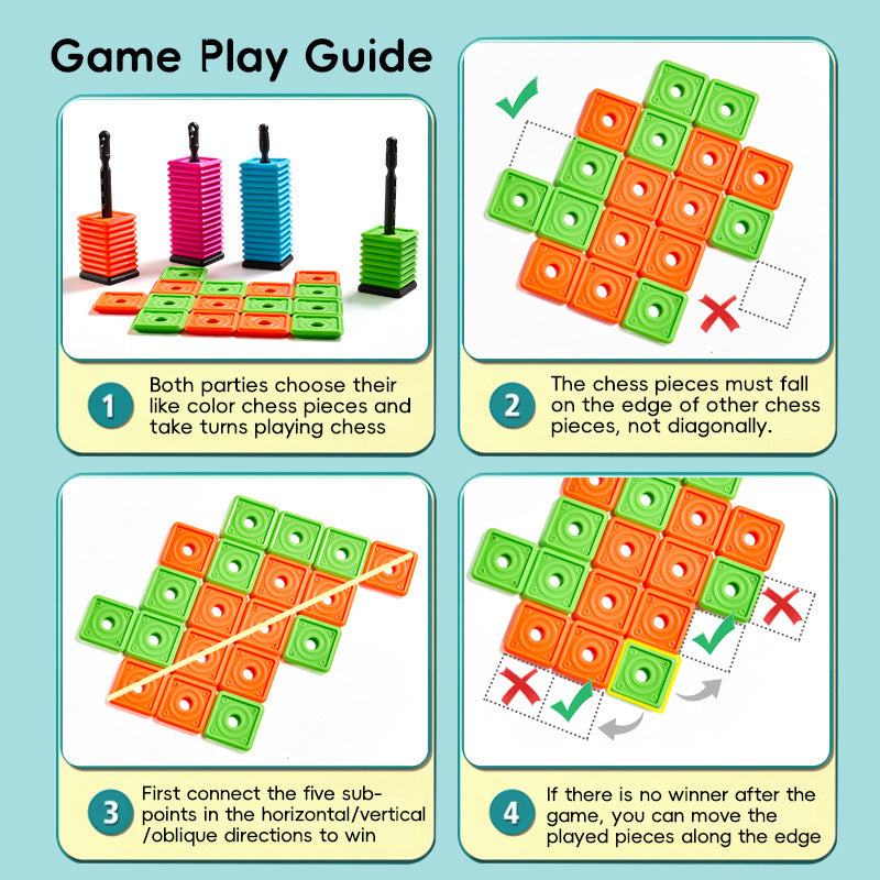 OK Play – 5-in-a-Row Travel Tile Game for Family Fun Anywhere