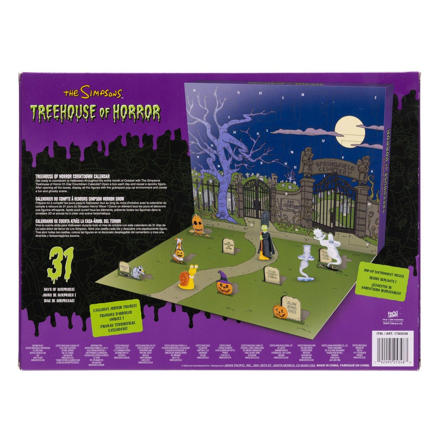 The Simpsons Treehouse of Horror 31-Day Advent Calendar – Halloween Countdown with Mini Collectible Figures