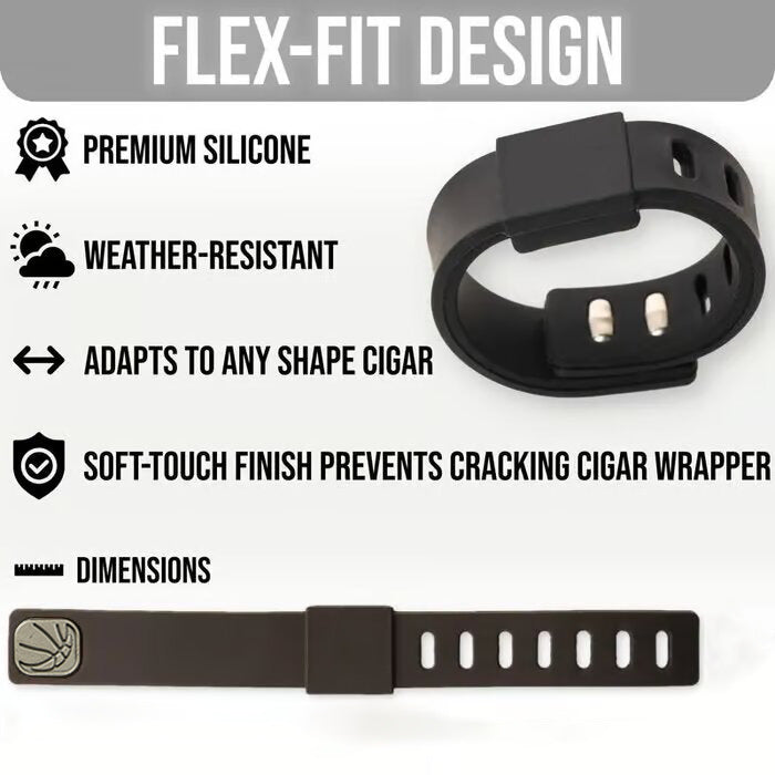 Silicone Cigar Holder for Golf Cart – Magnetic Cigar Stand, Fits 38-60 Ring Gauge