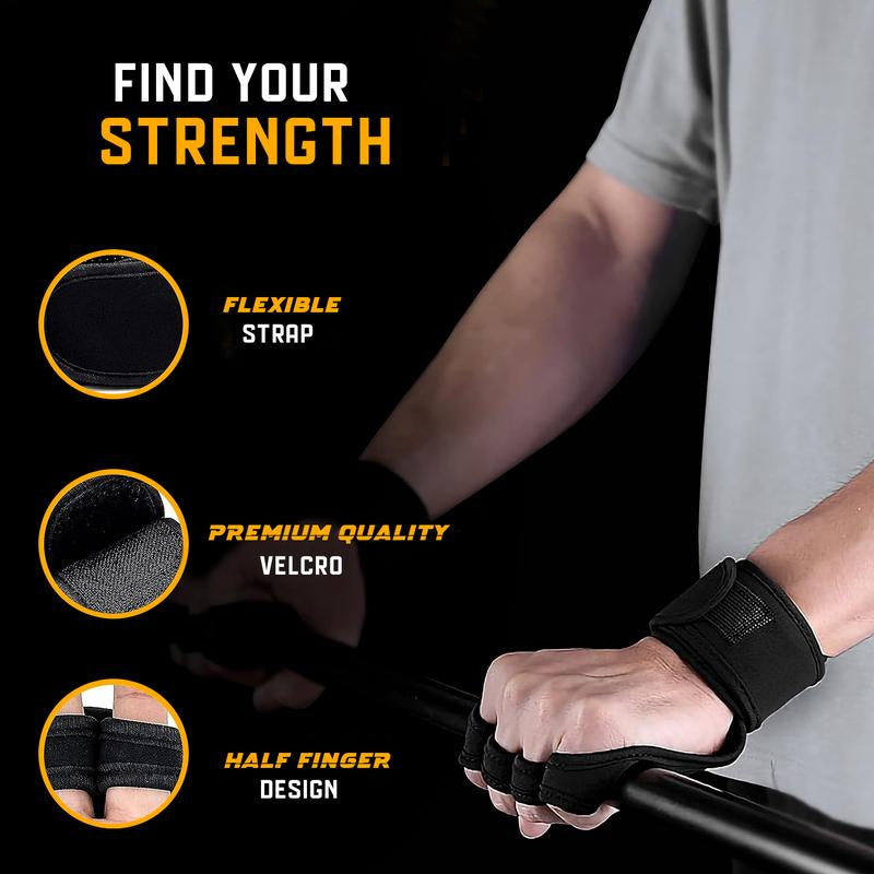 Weightlifting Gloves with Wrist Wraps – Full Palm Protection & Superior Grip
