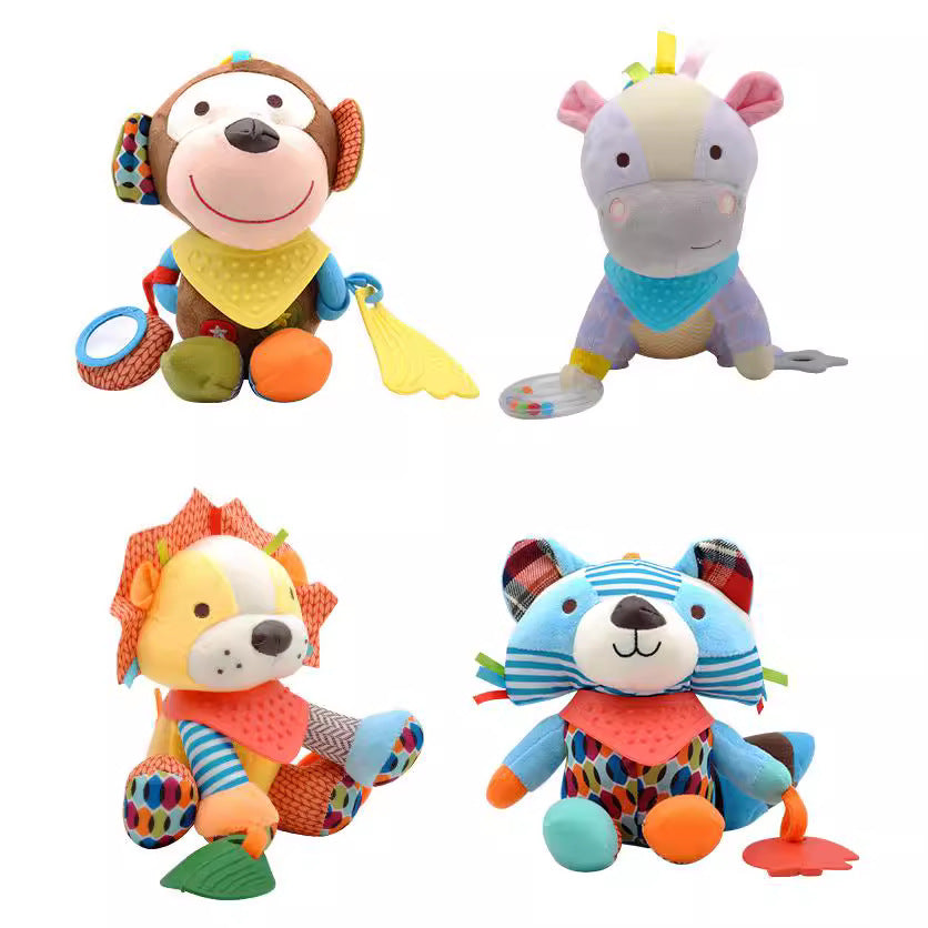 Multi-Sensory Animal Rattle – Colorful Toy for Early Development