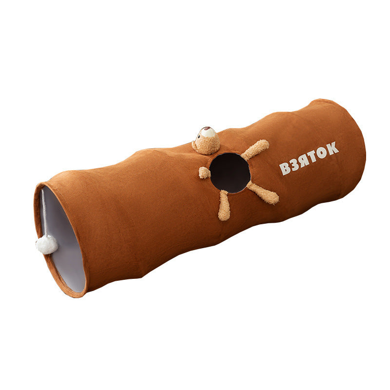 Foldable Cat Play Tunnel – Interactive Hide & Seek Toy for Cats