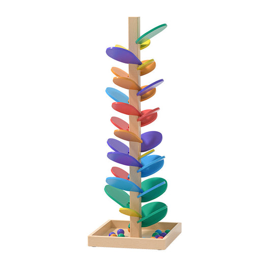 Wooden Marble Music Tree – Montessori Color Learning Toy for Kids