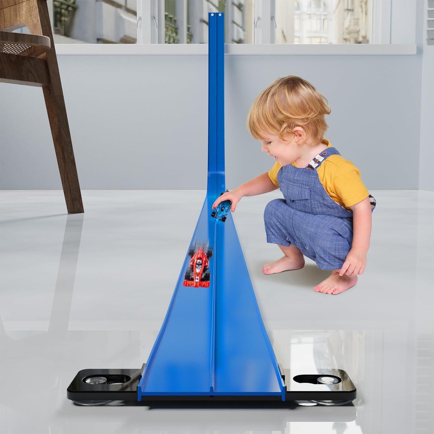 DIY Double Track Car Stunt Set –  PVC Soft Track with 4 Cars