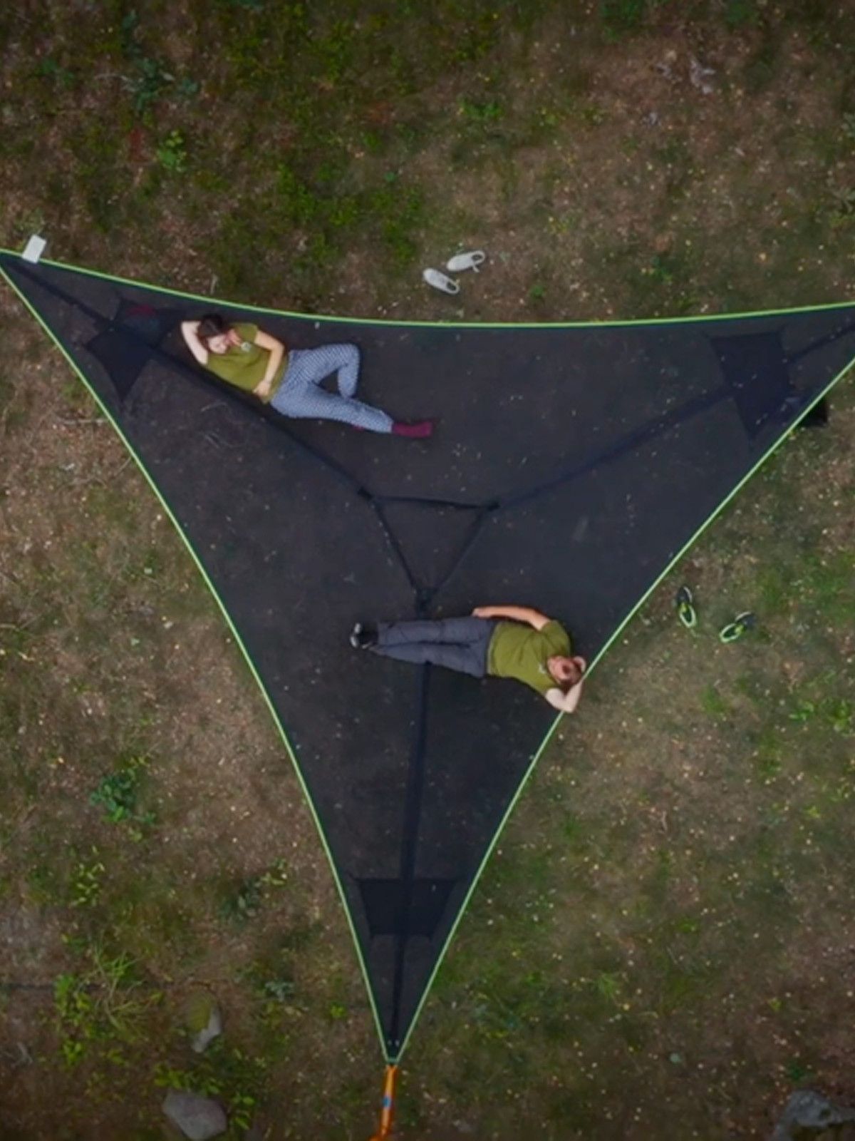 Giant Aerial Camping Hammock – Multi-Person Portable 3-Point Hammock, Treehouse-Style Tent