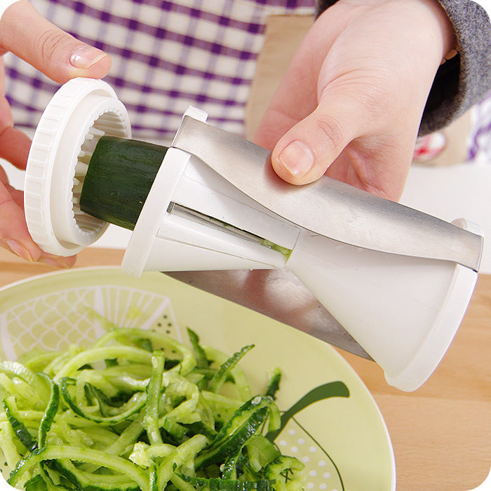 Vegetable Slicer – Stainless Steel Spiral Cutter for Zoodles and Veggie Noodles