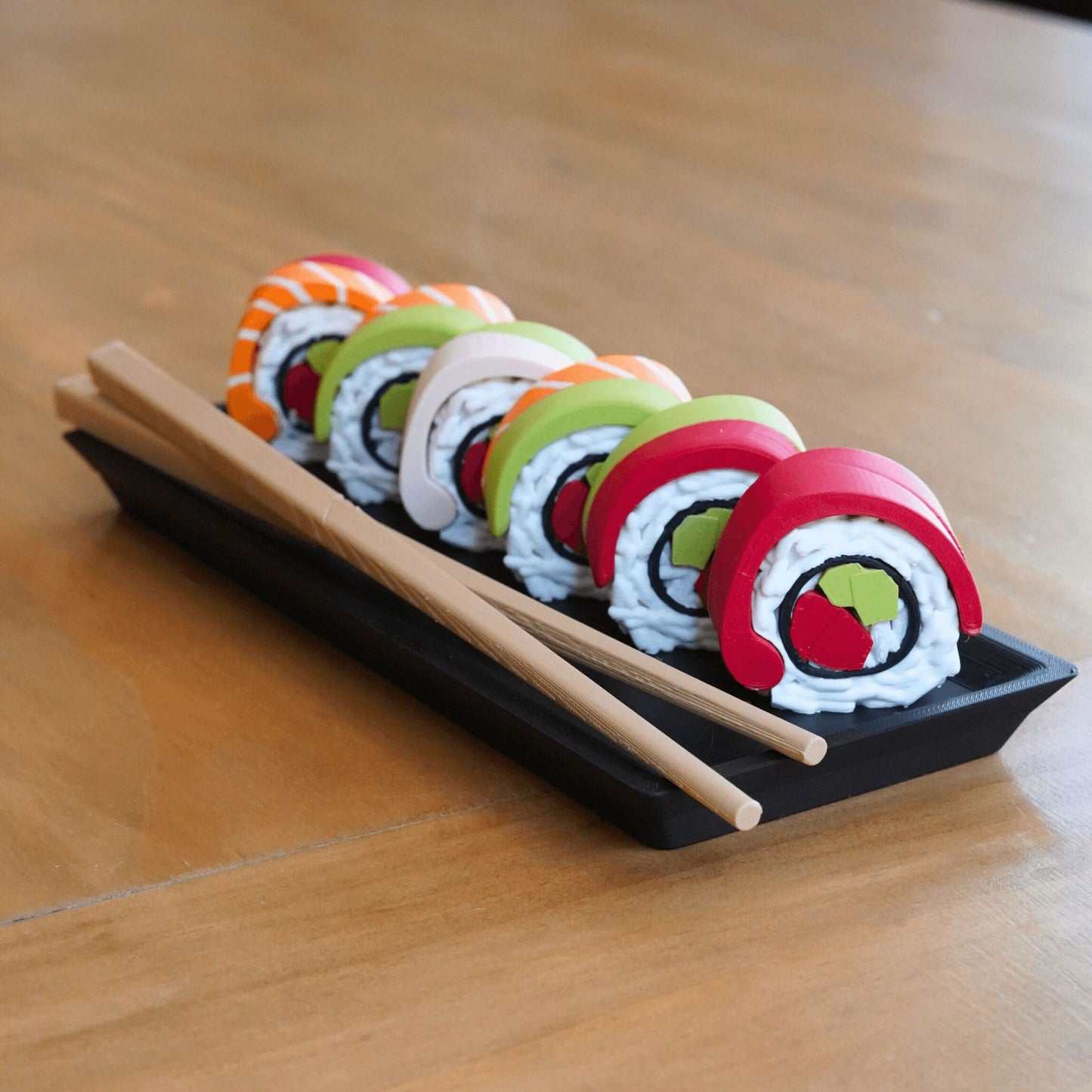 Sushi Smart Organizer  – 7-Piece Weekly Pill Holder with Chopstick Pens & Sticky Notes