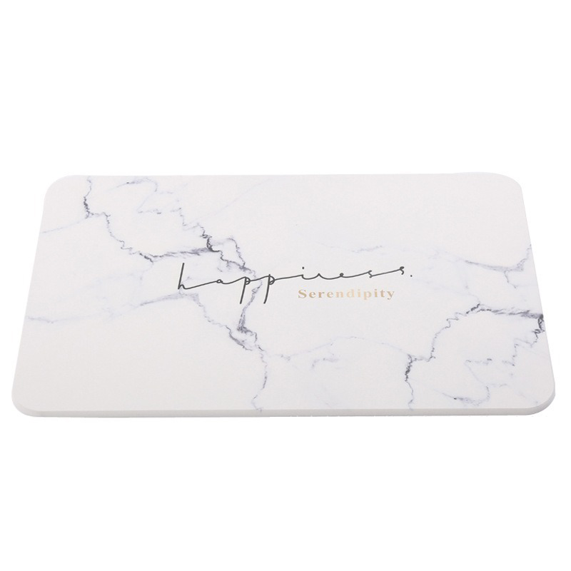 Swiss Coffee Stone Bath Mat – Elegant, Durable & Quick-Drying Bathroom Essential