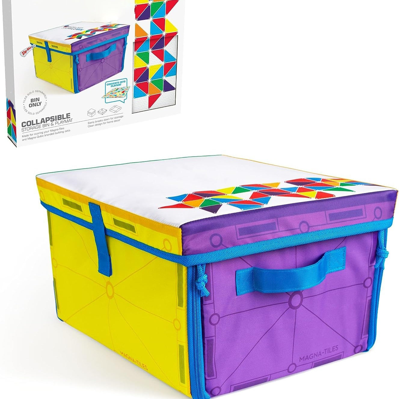 Storage Bin & Interactive Play-Mat – 2-in-1 Toy Organizer and Foldable Play Surface for Kids