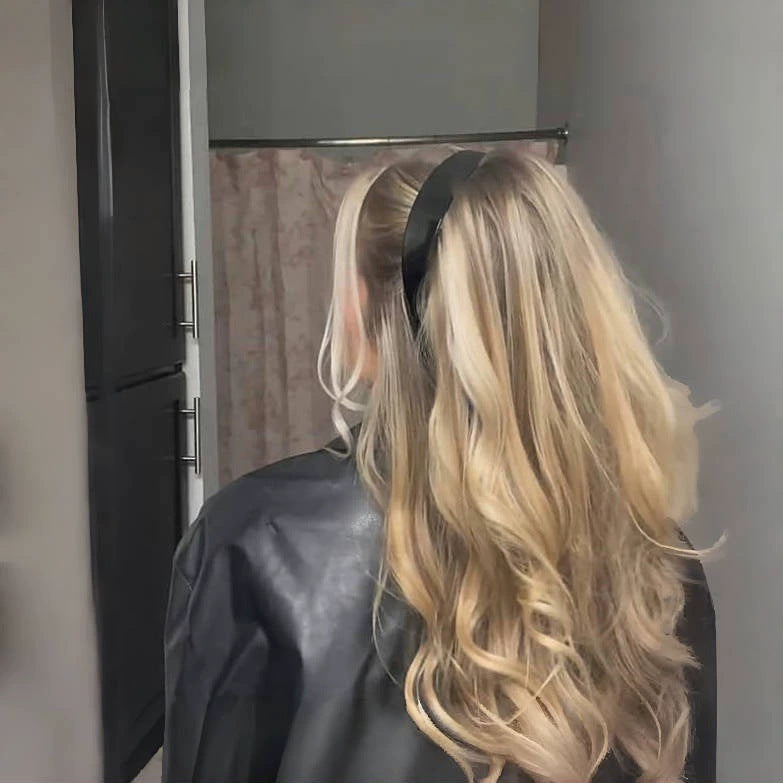 Retro Volumizing Headband –Black Plastic Puff Hairband for Women