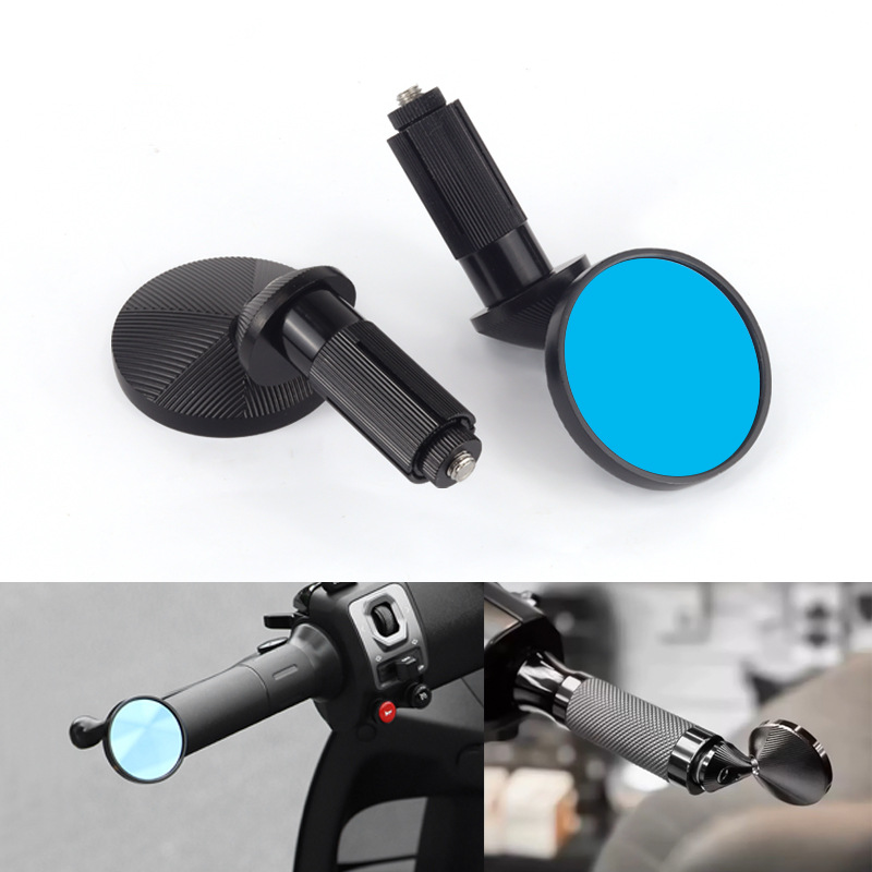 Mini Rearview Mirror – Stylish CNC Aluminum Motorcycle Mirrors